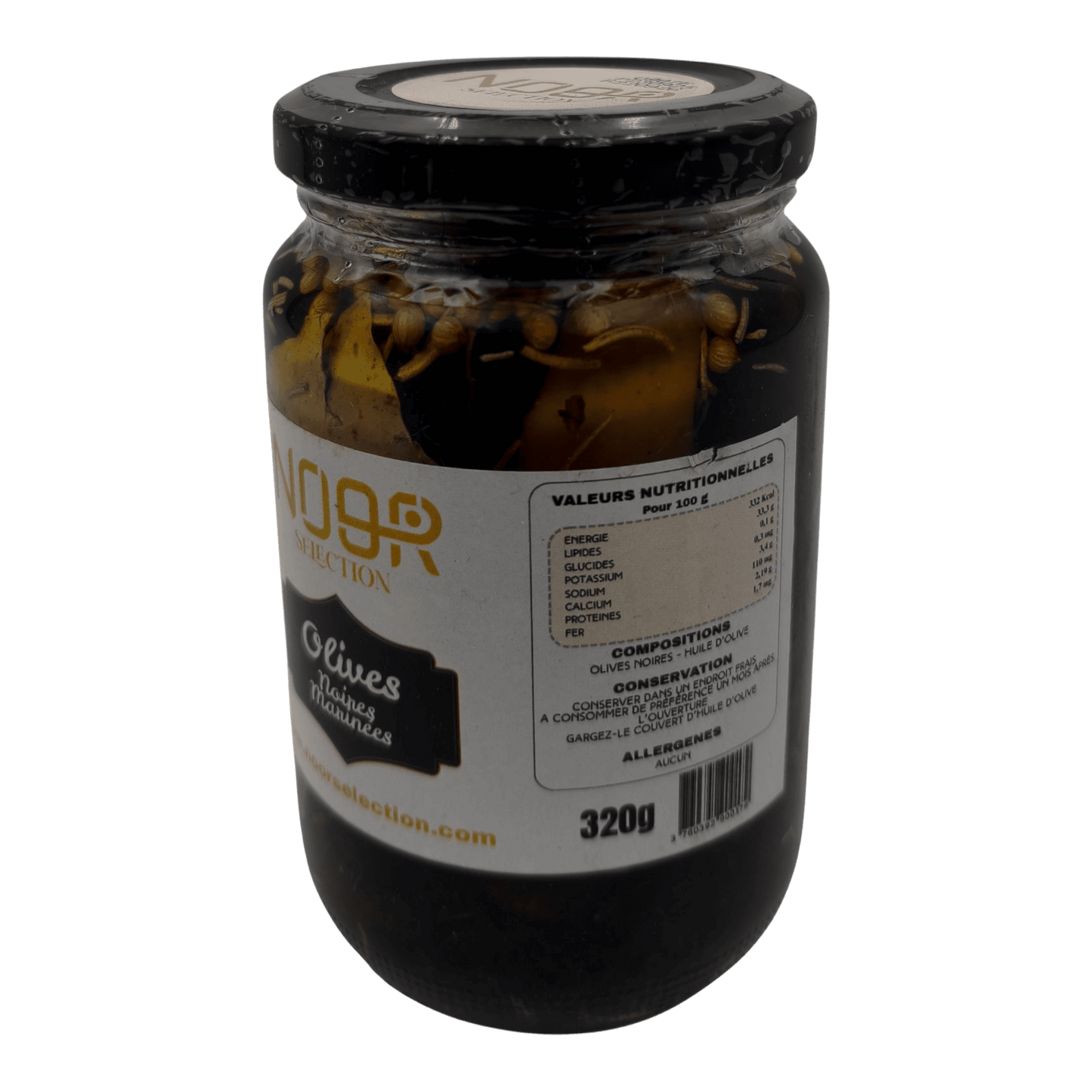 Olives Noires Marinées - 320g